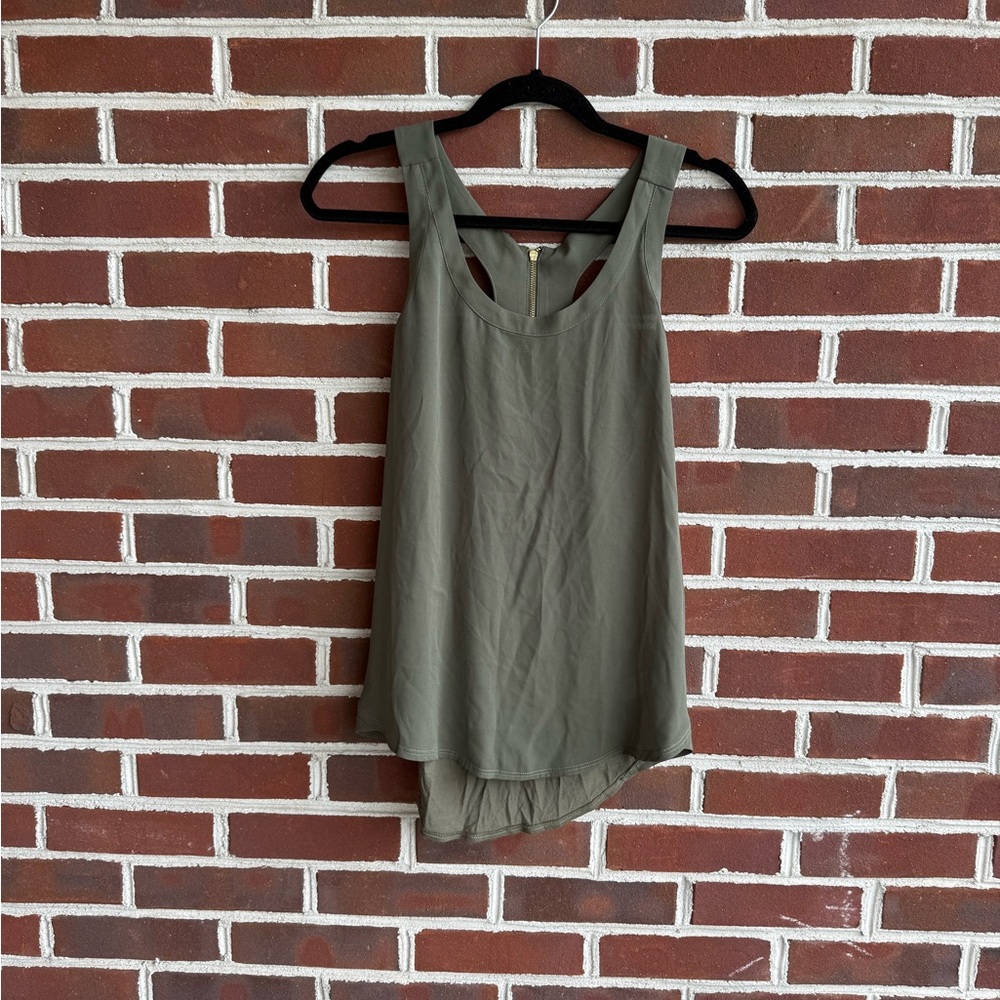 Express Olive Green Tank Top